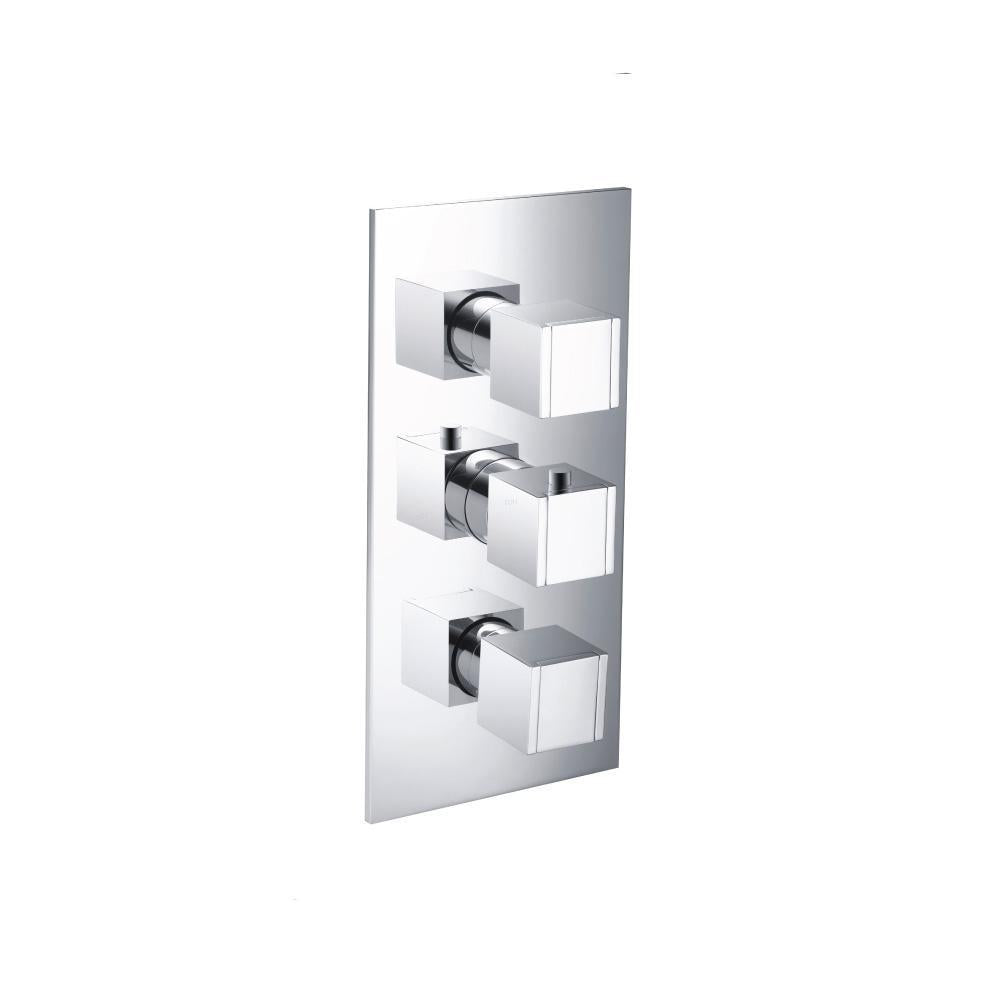 Flusso 150.4501 3/4" Thermostatic Valve With Trim - 3 Output