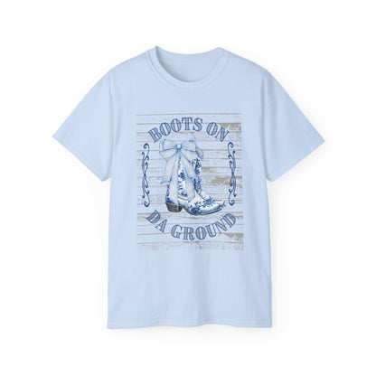 Western Song Cowboy Women's T-Shirt, Boots Graphic T-Shirt, Rural Lifestyle Top, Country Music Concert Apparel, Vintage Ranch Style Shirt