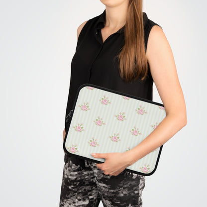 Customizable: Floral Laptop Sleeve, Elegant Computer Case for Women, Perfect Gift for Students, Mother's Day, Accessories for Tech Lovers