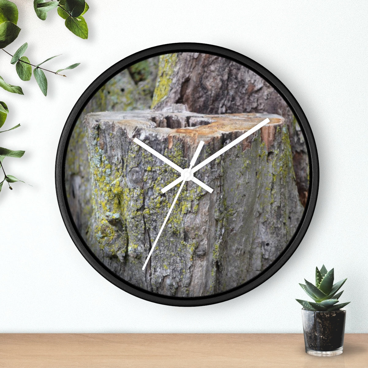 Tree Stump Wall clock