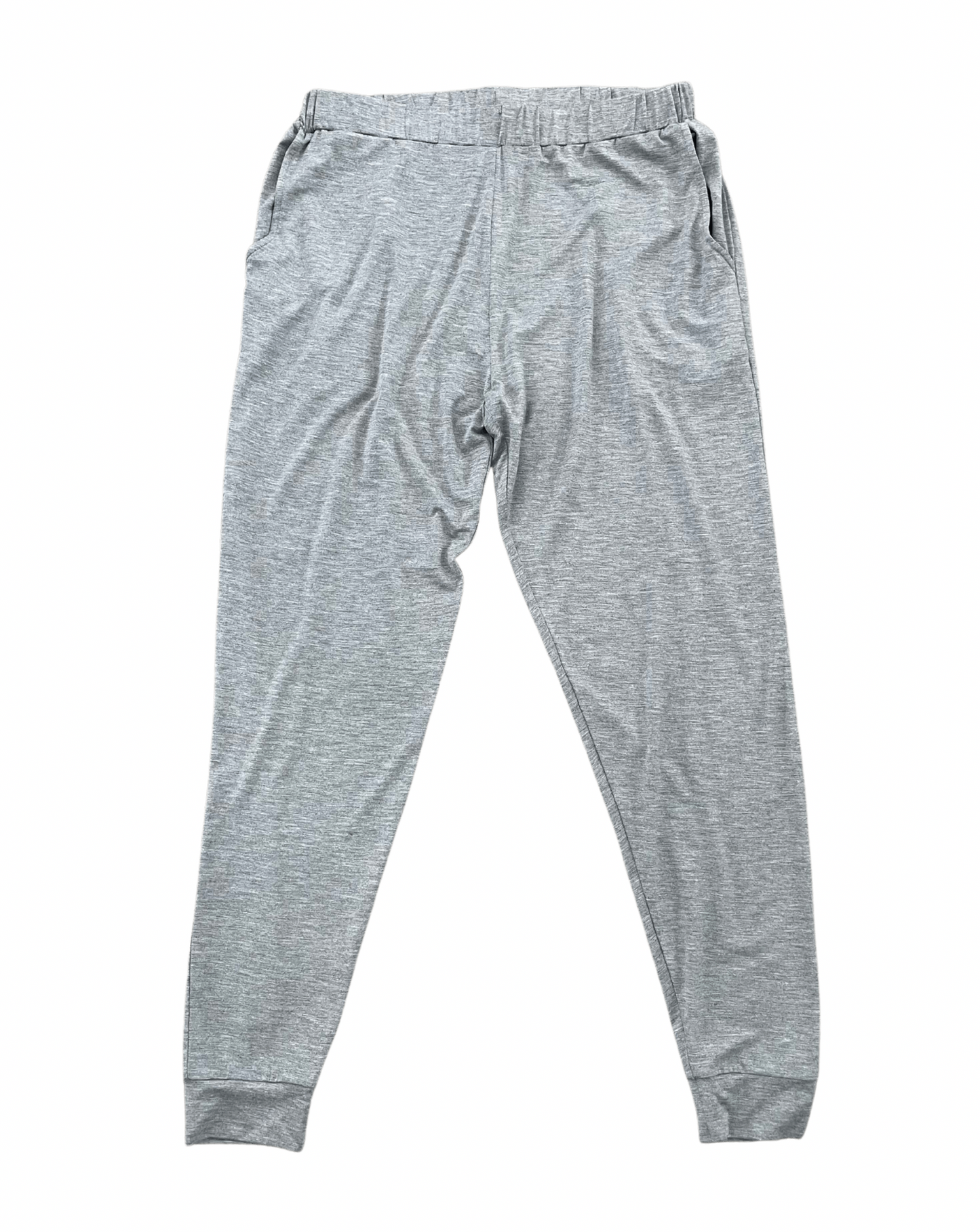 Gray sweatpants on a white background