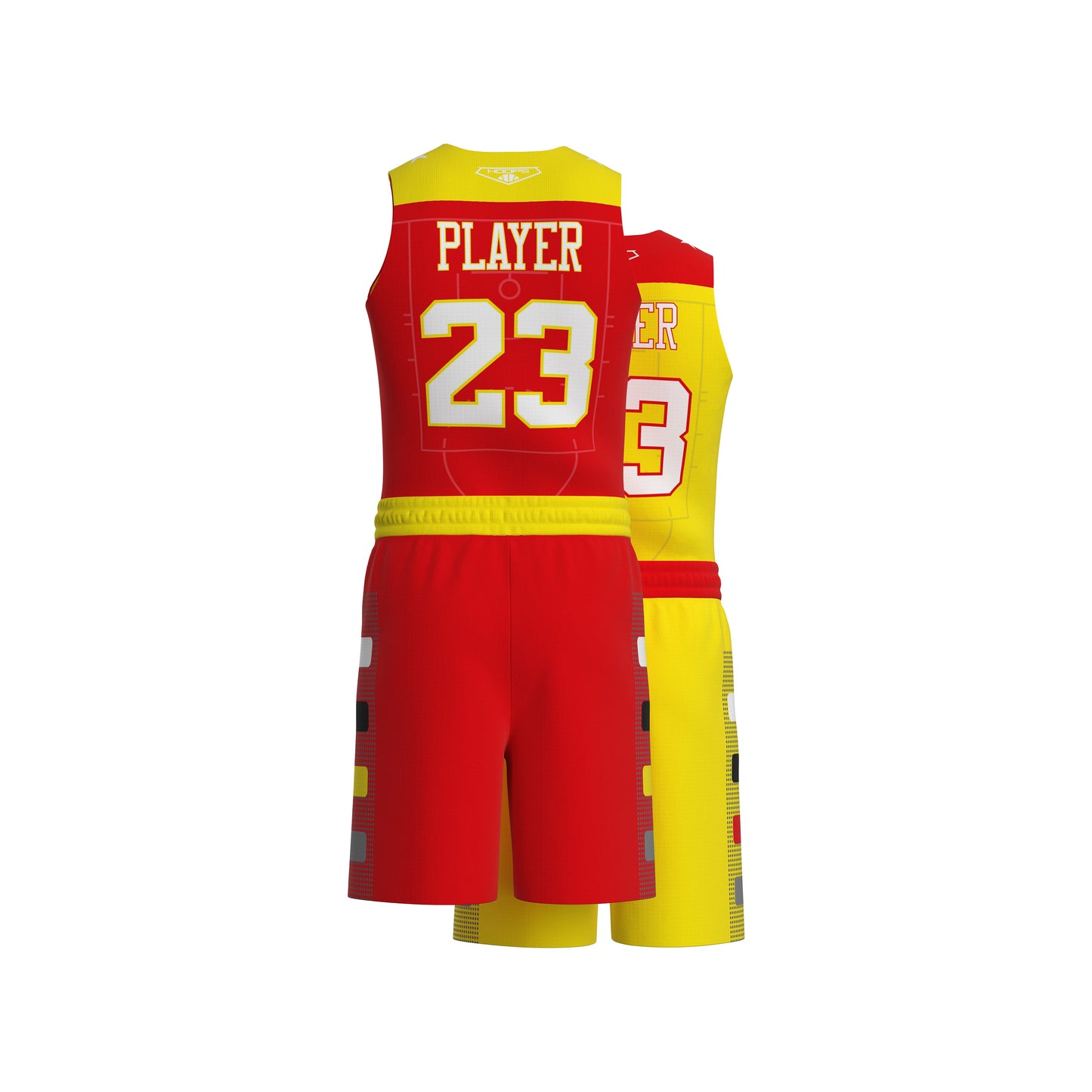 Custom All-Star Reversible Basketball Uniform  - 151 Orange