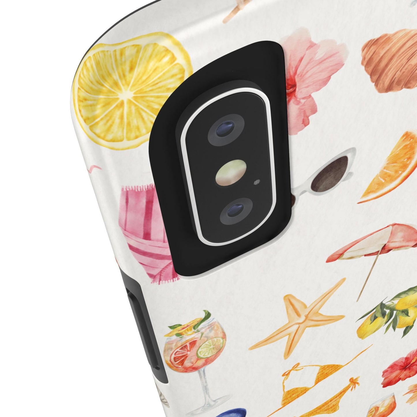 Customizable: Tropical Summer Phone Case, Vivid Coastal Design, Perfect Gift for Beach Lovers, Vacation Memories, Durable Tough Cases