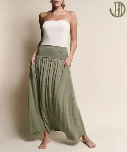 BAMBOO YOGA MAXI SKIRT