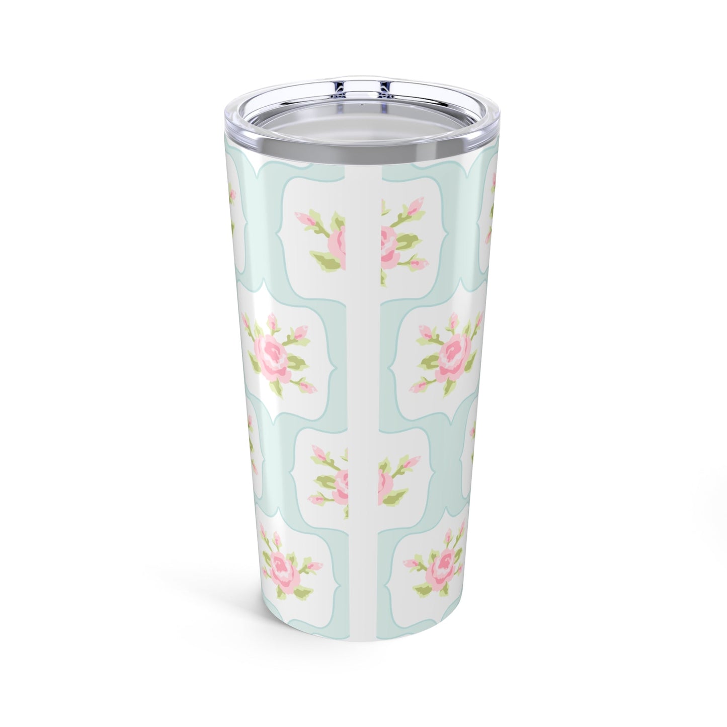 Customizable: Floral Tumbler, 20oz Insulated Travel Mug, Perfect Gift for Flower Lovers, Coffee, Tea, Drinkware for Home, Mother's Day, Spring Decor