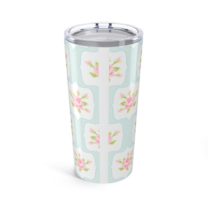Customizable: Floral Tumbler, 20oz Insulated Travel Mug, Perfect Gift for Flower Lovers, Coffee, Tea, Drinkware for Home, Mother's Day, Spring Decor