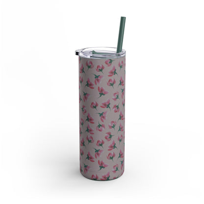 Customizable: Floral Pattern Tumbler, Personalized Gift for Coffee Lovers, Travel Mug for Women, Insulated Drinkware, Trendy Water Bottle