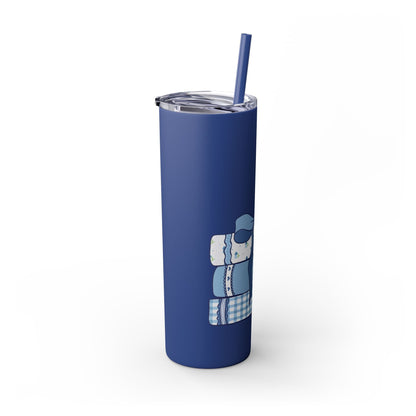 Customizable: Girly Book Club Skinny Tumbler with Straw, 20oz | Perfect for Events, Gifts, Coffee, and Summer Drinks