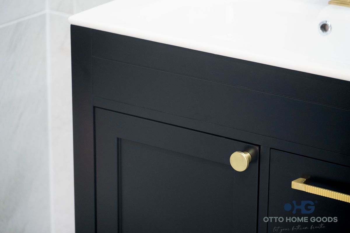 Aria Black 30" Bathroom Cabinet