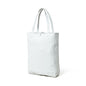 White Leather Shoulder Tote Bag