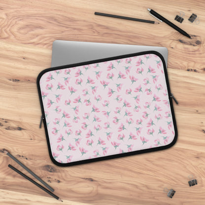 Customizable: Floral Laptop Sleeve - Cute Tech Accessory, Perfect for Gifts, Back to School, College Work, Home Office