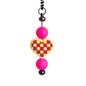 Checker Heart Bar Charm - Tumbler Handle Charm