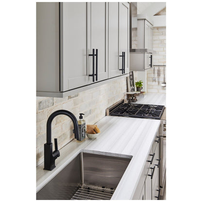 96 mm Center-to-Center Hollow Matte Black Stainless Steel Naples Cabinet Bar Pull