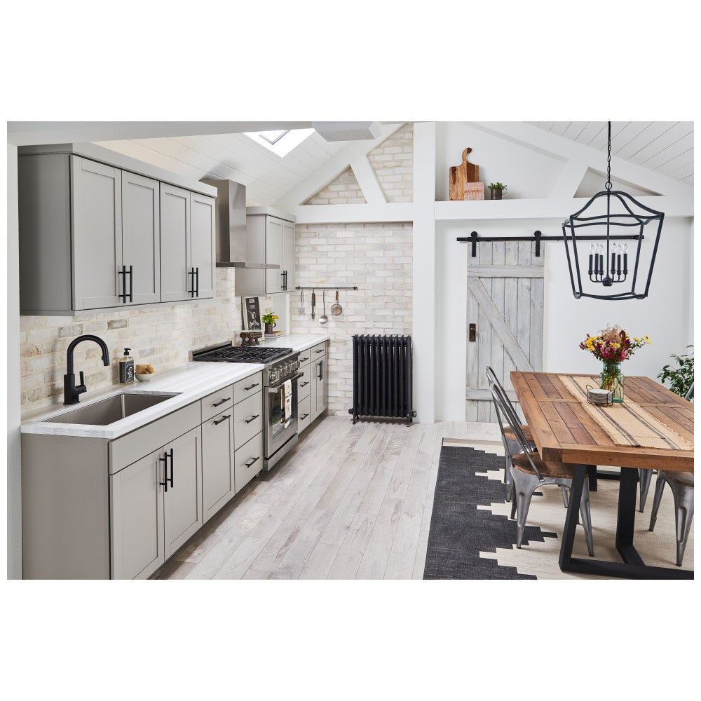 96 mm Center-to-Center Hollow Matte Black Stainless Steel Naples Cabinet Bar Pull