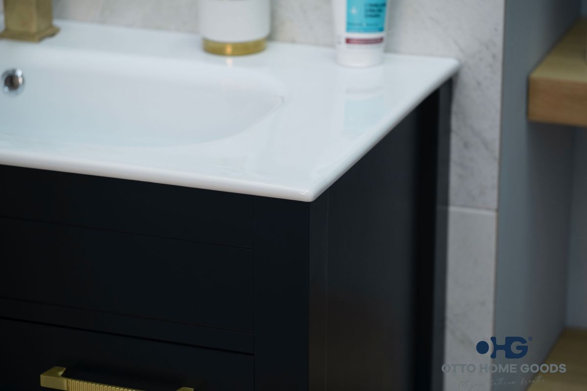 Aria Black 36" Bathroom Cabinet
