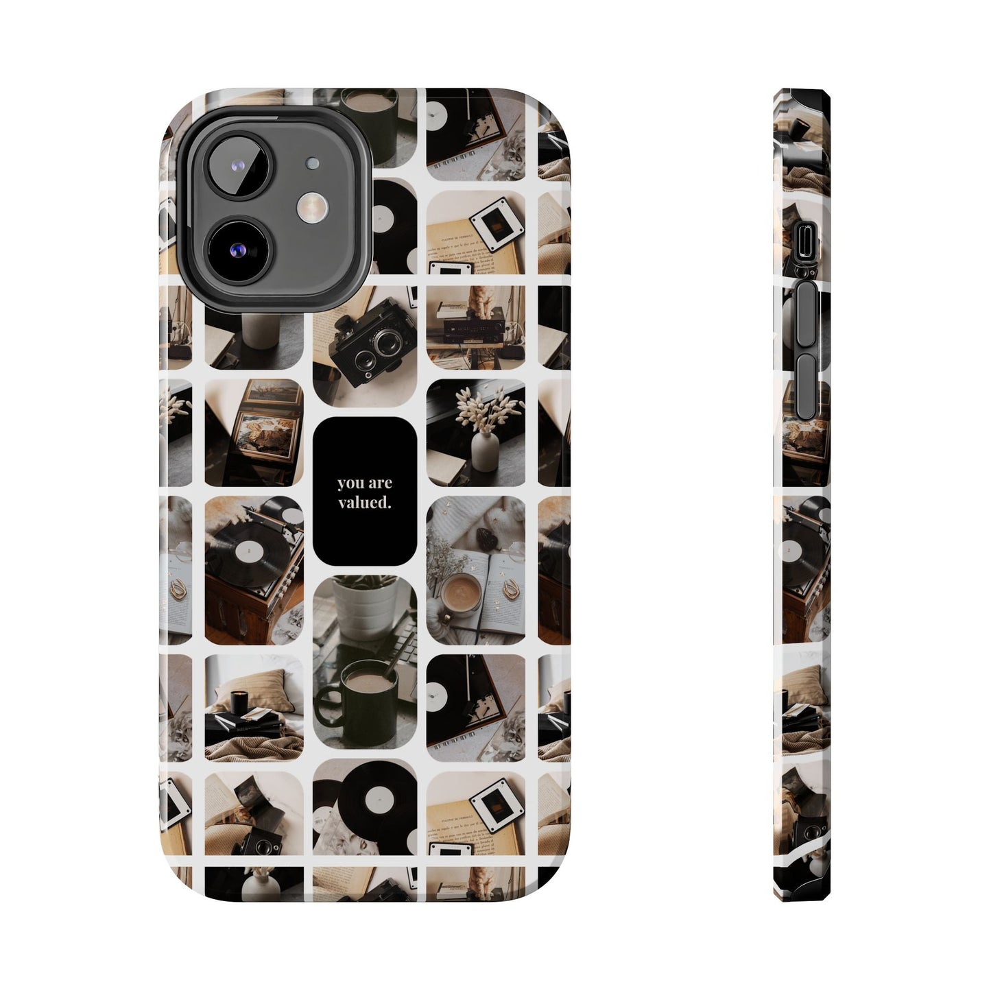 Retro Collage Phone Case - You Are Valued, Durable Protection for Your Device, Thoughtful Gift for Friends & Family, Perfect for Any [...]