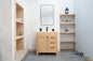 Aria Natural OAK 30" Bathroom Cabinet | Hardware | Kitchen + Metal