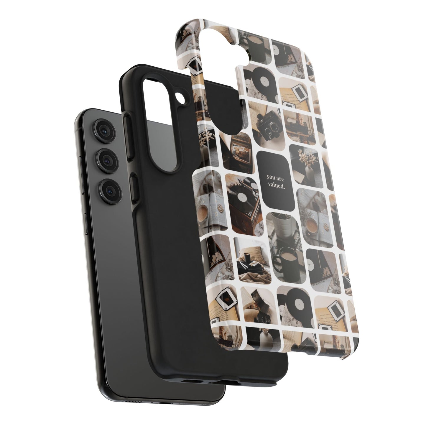 Retro Collage Phone Case - You Are Valued, Durable Protection for Your Device, Thoughtful Gift for Friends & Family, Perfect for Any [...]