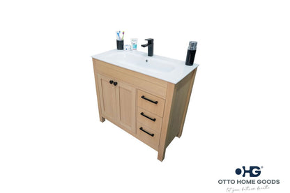 Aria Natural OAK 36" Bathroom Cabinet