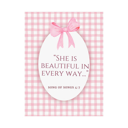 Inspirational Wall Art Poster, Motivational Decor, Gift for Her, Perfect Dorm Decor, Christian Home Decoration