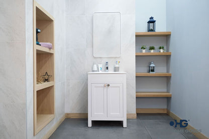 Aria White 24" Bathroom Cabinet