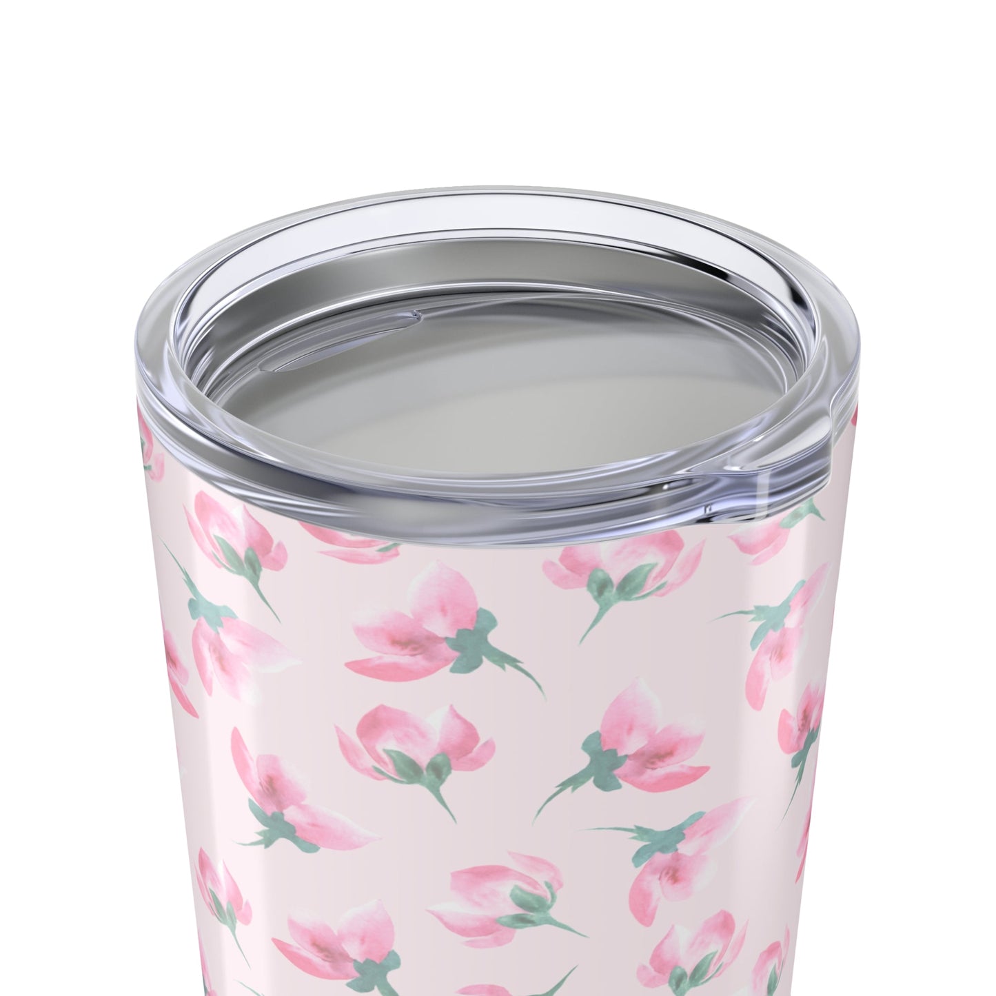 Customizable: Floral Tumblers for Daily Sips, Personalized Travel Mugs, Cute Tumbler Gift, Mother's Day Present, Pink Flower Drinkware