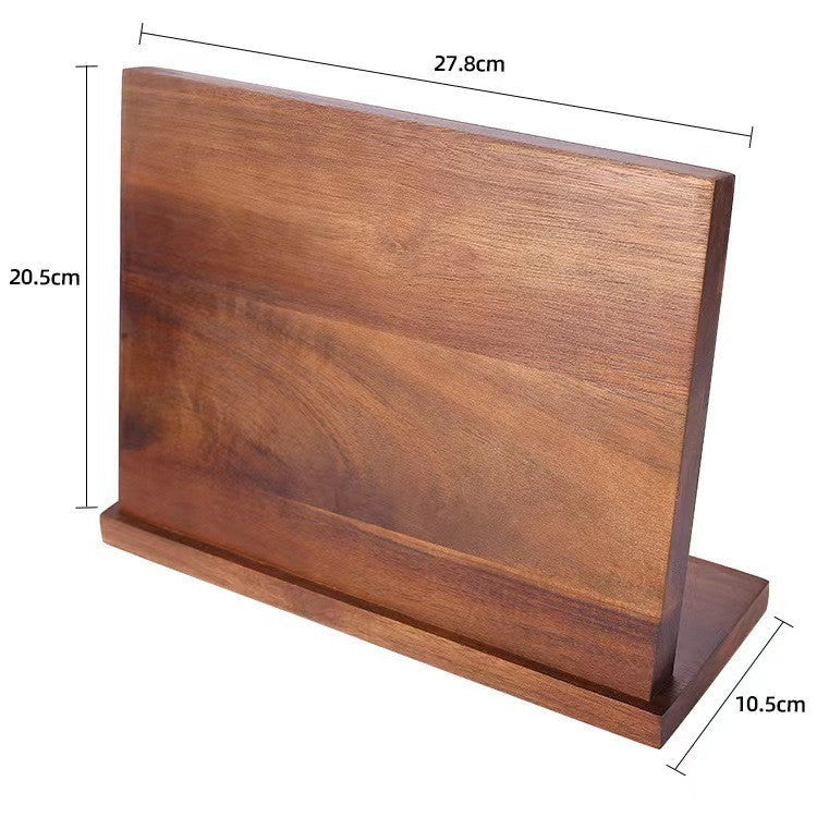 Solid Wood Magnetic Knife Holder Kitchen Creative Multifunctional