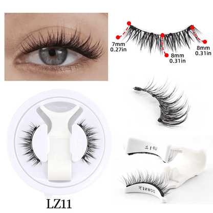 Reusable Magnetic Eyelashes Set Mink Lashes with Tweezers