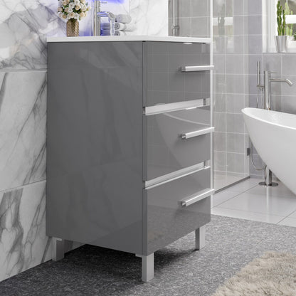 Eviva Deluxe Bath Vanity with Porcelain Top and Integrated Sink (20"-32")