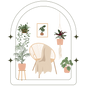 Sunroom Plant Sticker (clear)