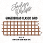 Gingerbread Classic Grid 15mm washi