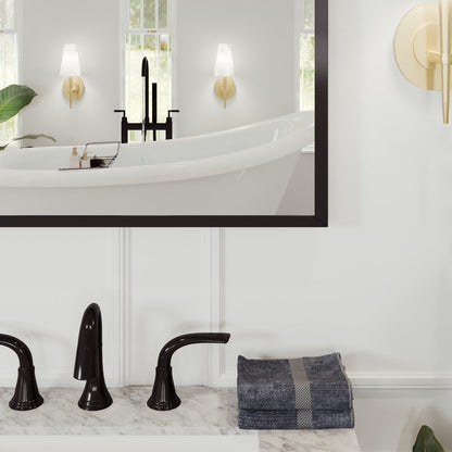 Eviva Black Black Metal Framed Mirror