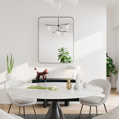 Eviva Harmony Black Metal Framed Mirror