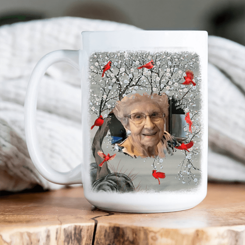 Custom Photo I'm Always With You - Memorial Personalized Custom Mug - Sympathy Gift For Family Members