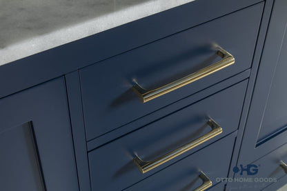 Ashley 60" Blue Double Bowls Bathroom Cabinet