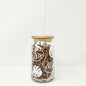 16 oz Beer Can Glass | Monstera Leaves | Glassware | Under $100 | Kitchen + Metal