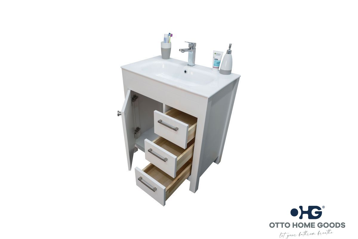 Aria White 30" Bathroom Cabinet