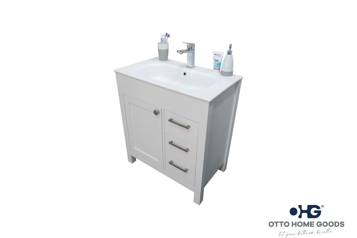 Aria White 30" Bathroom Cabinet
