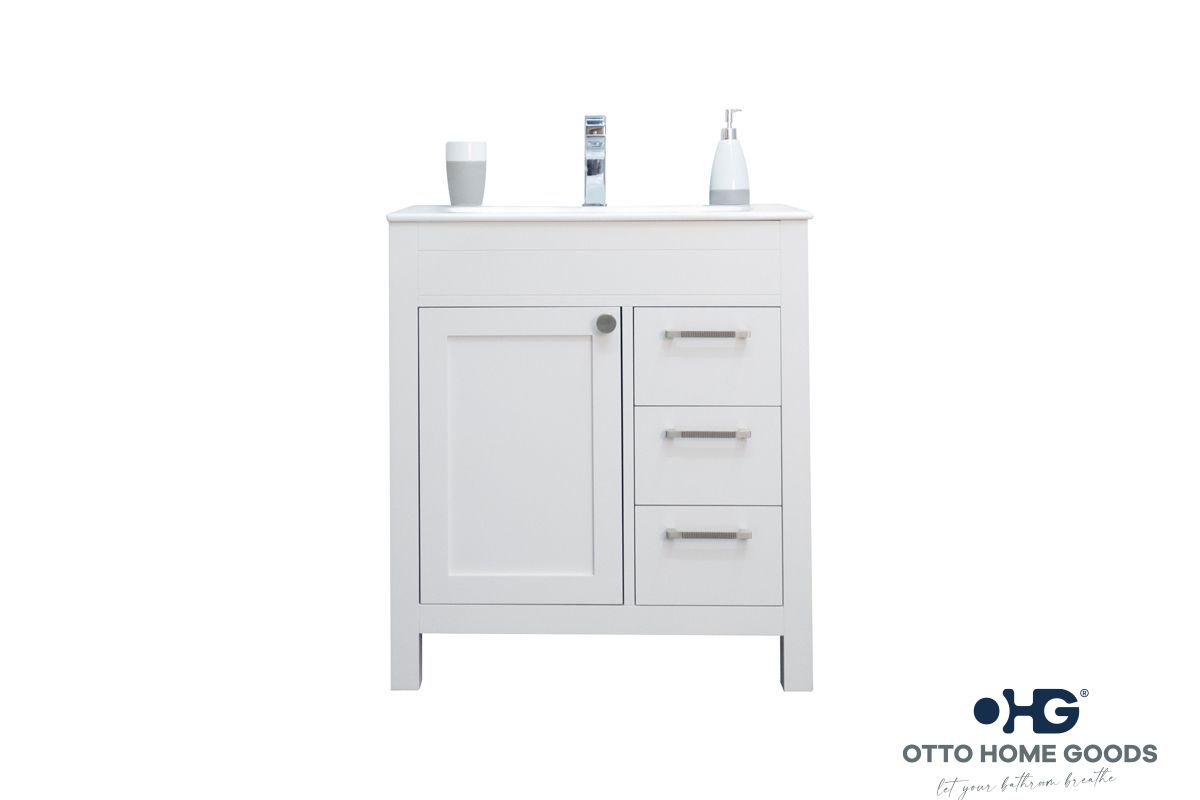 Aria White 30" Bathroom Cabinet