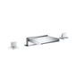 Flusso 160.2410CF 3 Hole Deck Mount Cascade/Sheet Flow Roman Tub Faucet