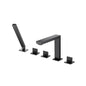 Flusso 160.2420 Five Hole Deck Mounted Roman Tub Faucet With Hand Shower