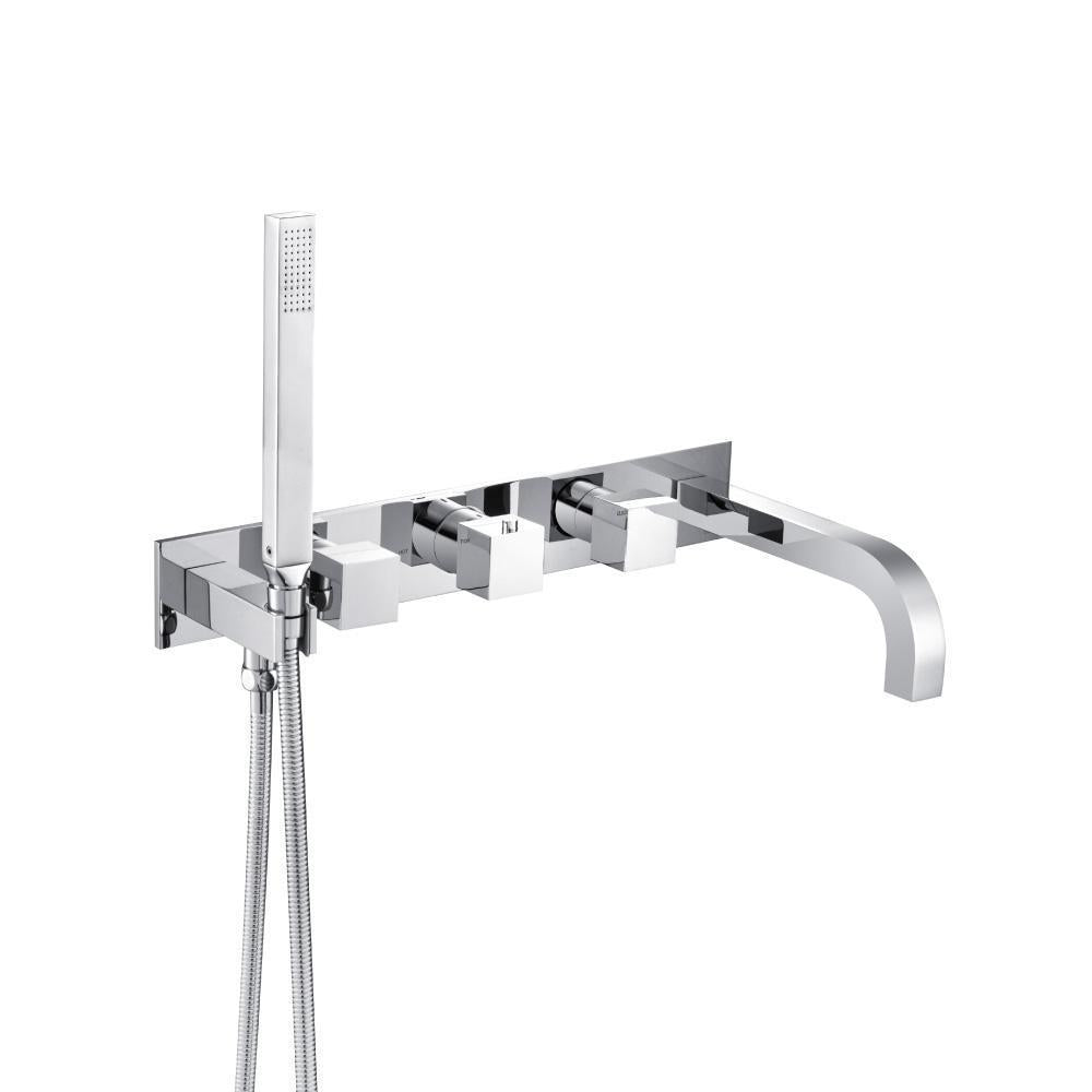 Flusso 160.2691T Trim For Wall Mount Tub Filler With Hand Shower
