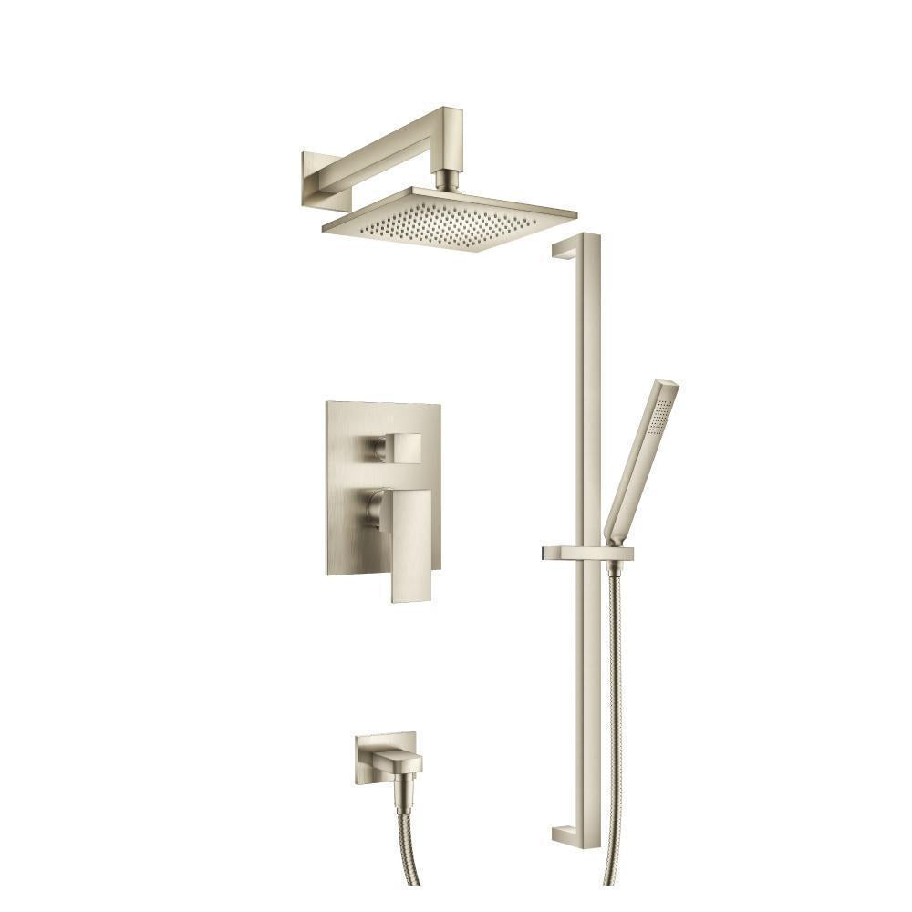 Flusso 160.3350 Two Output Shower Set With Shower Head, Hand Held And Slide Bar