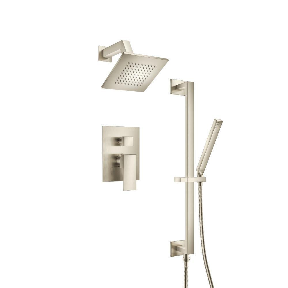 Flusso 160.3400 Two Output Shower Set With Shower Head, Hand Held And Slide Bar
