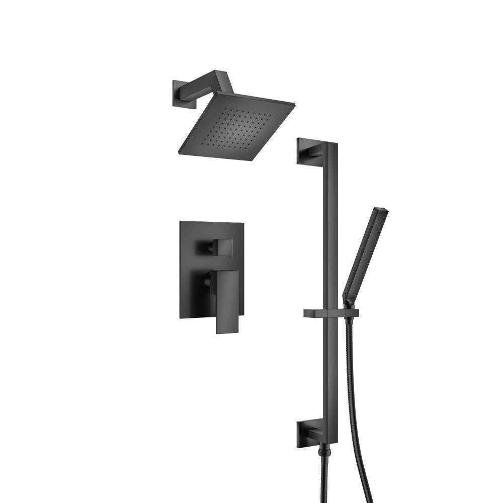 Flusso 160.3400 Two Output Shower Set With Shower Head, Hand Held And Slide Bar