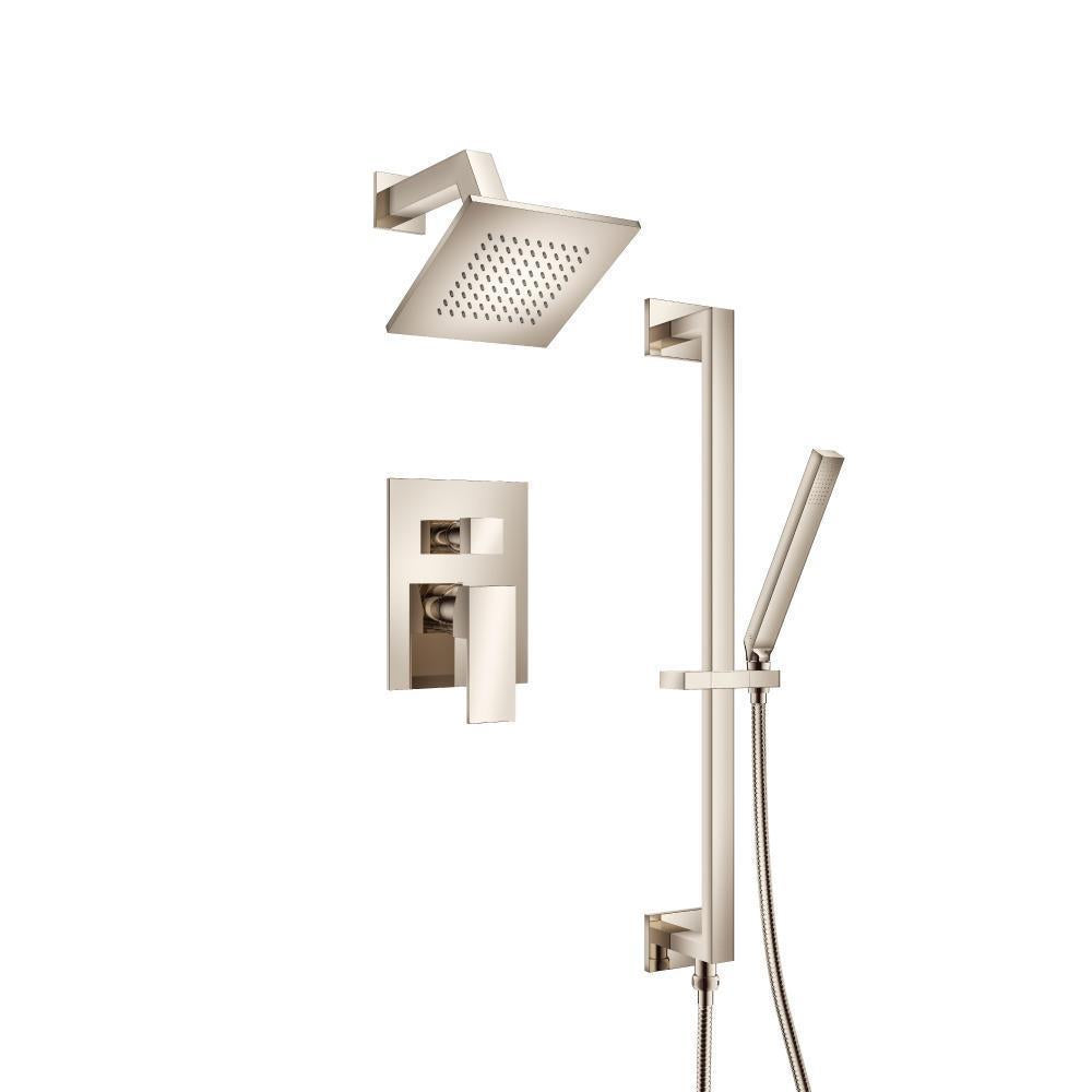 Flusso 160.3400 Two Output Shower Set With Shower Head, Hand Held And Slide Bar