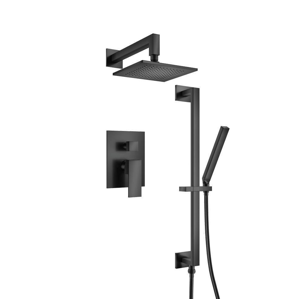 Flusso 160.3450 Two Output Shower Set With Shower Head, Hand Held And Slide Bar