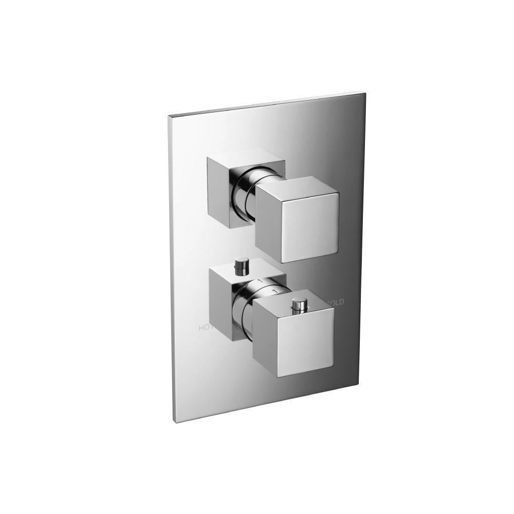 Flusso 160.4420 3/4 " Thermostatic Valve & Trim - With 2-Way Diverter - 2 Output