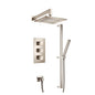 Flusso 160.7200 Two Output Shower Set With Shower Head, Hand Held And Slide Bar