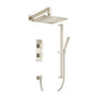 Flusso 160.7300 Two Output Shower Set With Shower Head, Hand Held And Slide Bar